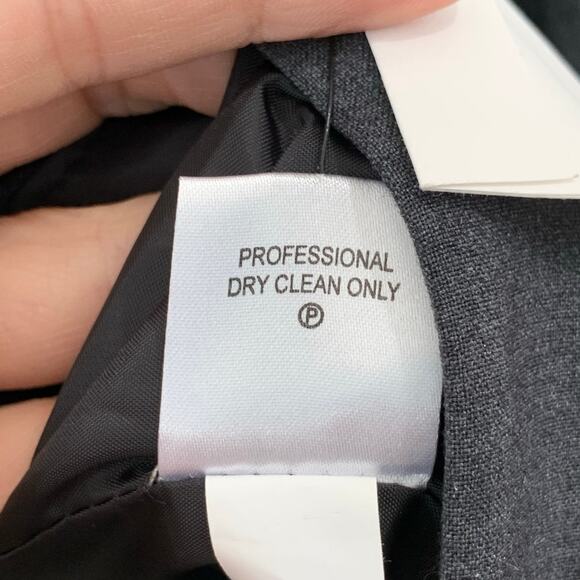 NWT Calvin Klein Jacket Womens 12 Large Longline Charcoal Gray Careerwear Office - Picture 10 of 14